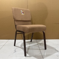 Nouvelle conception moderne, chaise de théâtre d'église personnalisée, siège souple, chaise de prière d'église, housse en tissu pour chaise d'église