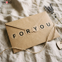 Hojas de pegatinas de letras del alfabeto personalizadas con corte Kiss Cut de papel Kraft para reparar carpetas y cajas, pegatinas decorativas para regalos