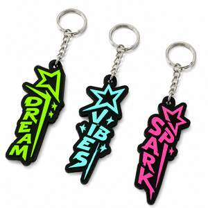 Customized Promotional Pvc <b>Key</b> Chain Jet Tag Multicoloured Personalize Pattern 3D Keychain Soft Rubber Silicone Keychain In Bulk - Product Image 3