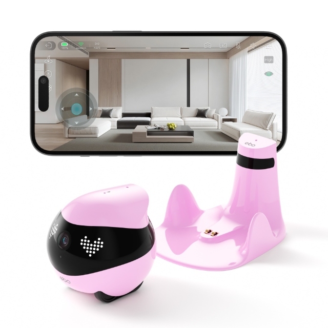 EBO AIR 2 PLUS Smart Pet Companion Robot with 2K Camera, Video Call & AI Patrol Function Pet Companion Robot