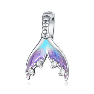 Liontin Perak Sterling 925 Bentuk Kura-kura Laut Biru, Bintang Laut, Kerang, Berhiaskan Zirkon, Laris di Tiktok dan AliExpress, untuk Kalung dan Gelang - Product Image 6