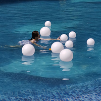 Boules lumineuses de Noël en plastique imperméables en gros, décorations de Noël, boules lumineuses LED