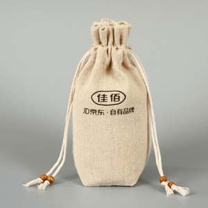 Recyclable Custom Cotton Drawstring Bag for <b>Candle</b> Jar <b>Linen</b> Packaging Bags Eco-Friendly <b>Candle</b> Liner - Product Image 4