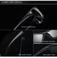 Lunettes de soleil DUBERY pour homme, classiques, rétro, polarisées, décontractées, pour la conduite, les voyages, lunettes de soleil de marque, Gafas De Sol D135