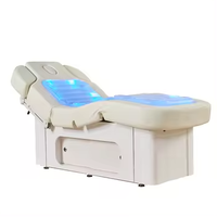 Table de massage thermique électrique Thai Spa lit à jet d'eau sèche avec lumière LED mobilier de salon de beauté pour le visage 4 moteurs
