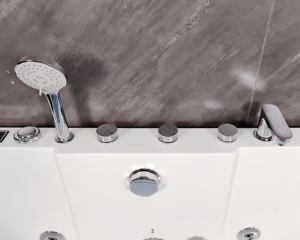 Xu Hướng Mới Thác Lướt Sóng Spa Bồn Tắm Sang Trọng Biệt Thự Trong Nhà Không Khí Và Nước Tắm Xoáy Nước Massage Bồn Tắm Với Đầy Đủ Vòi Nước - Product Image 6