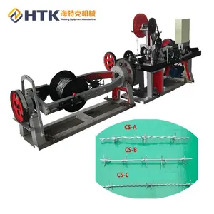 Beste Kwaliteit China Beste Leverancier Scheermes Prikkeldraad Maken Machine/Dubbele Strengen Prikkeldraad Draaiende Machine/Grill Gaas