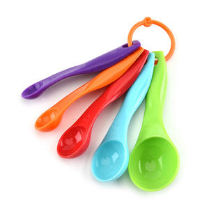 Juego de <span class=keywords><strong>5</strong></span> cucharas medidoras de plástico de colores para cocina, utensilios de cocina para hornear - Product Image 2