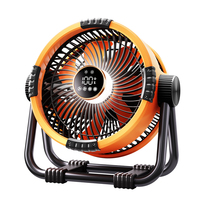 Nouveau ventilateur de camping portable rechargeable avec longue autonomie, écran LED et design pliable