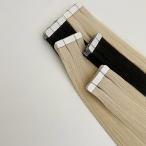 Extensiones de Cabello Humano Virgen con Cinta Adhesiva, 24 Pulgadas, Ondulado Natural, Cabello Remy de Doble Trama para Dropshipping 2025 - Product Image 1