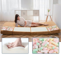 Matelas pliant extra large SUREWALHOME pour bureau et maison, matelas pliable en mousse déchiquetée, matelas de sol pour s'asseoir et dormir