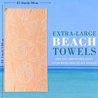 Turkish Microfiber Beach Towels Child Adult-Eco-Friendly Woven Quick-Dry Sand-Free Novelty Modern Style Rectangle Summer Use