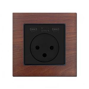 เต้ารับติดผนังพีซี 0 ช่อง 10A 240V แบบมินิมอล ฝังในผนัง IP20 ควบคุมด้วยเสียงผ่านแอป Smart Life รองรับ Wi-Fi พร้อมพอร์ต USB-C - Product Image 3