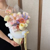 520 Valentinstag Stretch-Puff-Mesh Frischblumen-Tasche Dekorationsmaterial Stapelbare Strümpfe Hochwertiges Blumen-DIY-Material