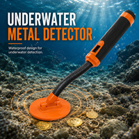 Détecteur de métaux portatif sous-marin à induction pulsée haute sensibilité, étanche, orange/vert, best-seller transfrontalier HS-07