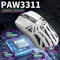 Mouse Gaming Mini Ultra-Ringan PAW3311 RGB 2.4G BT Nirkabel USB Ergonomis