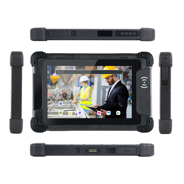 IP65 Waterproof MTK6761 2G+32G Android 9.0 NFC WiFi 4G BLE Industrial Rugged 8 Inch Tablet