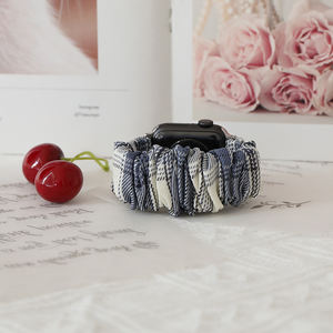 <span class=keywords><strong>Bracelet</strong></span> élastique chouchou <span class=keywords><strong>tressé</strong></span> à dégagement rapide pour <span class=keywords><strong>Apple</strong></span> <span class=keywords><strong>Watch</strong></span> Ultra Strap personnalisé bricolage été bracelets de montre intelligents - Product Image 3