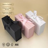 Boîte cadeau pliante de luxe personnalisée en papier recyclé pour parfum, bijoux, artisanat, emballage en papier, boîte cadeau pliante magnétique