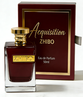 Flacon de parfum en verre haut de gamme de 100 ml avec design givré, vide et logo personnalisable