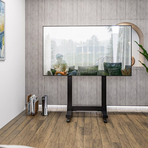 Supporto per <span class=keywords><strong>TV</strong></span> a LED regolabile in altezza da 65 100 pollici con supporto <span class=keywords><strong>mobile</strong></span> da pavimento per <span class=keywords><strong>TV</strong></span> in <span class=keywords><strong>metallo</strong></span> sollevatore carrello <span class=keywords><strong>TV</strong></span> moderno - Product Image 2