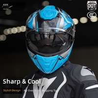Nouveau casque de moto intégral certifié 3C DOT en ABS, double visière, rabattable, unisexe, toutes saisons, pour la route et le tourisme
