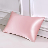 OEM Logo Luxe 19 Momme 100% Taies d'oreiller en soie Super Soft Queen Fermeture à glissière cachée pour la maison Hôtel Vente en gros Soie véritable