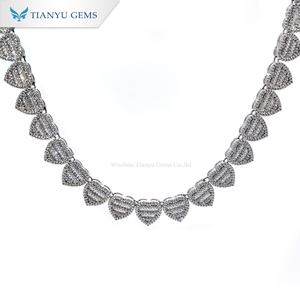 Collar de lujo Tianyu con forma de corazón, chapado en oro y con incrustaciones de circonita cúbica. Joyería exquisita y de alta gama. - Product Image 2