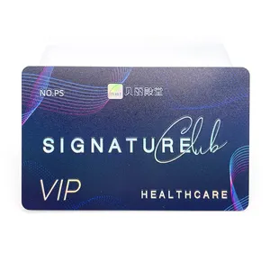 Carte VIP de salon conception personnalisée impression en relief en plastique PVC taille-douce carte de membre VIP d'affaires