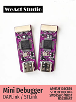 WeAct STLink V2 V3 DAPLink ARM Hata Ayıklayıcı Tip-C STM32 Programlayıcı Emülatörü, STM32F103CBT6 MCU İndirici için