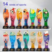 Trophée de tir à la corde en verre - Récompense sportive durable