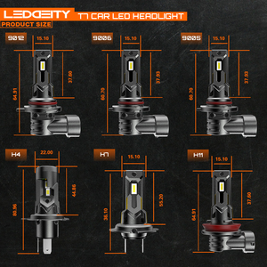 Leddeity <span class=keywords><strong>T7</strong></span> HB3 12V 30 Wát 3600lm 9005 <span class=keywords><strong>Led</strong></span> Đèn Pha Bóng đèn Chất lượng cao 6000K Đèn <span class=keywords><strong>LED</strong></span> bóng đèn thành phần cho xe ô tô Điều kiện Mới - Product Image 6