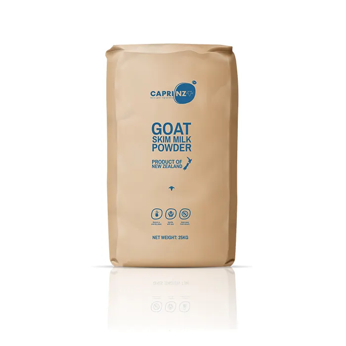 Compra pó de leite desnatado de cabra 25kg, bolsa para comércio de leite de cabra baixa gordura 100% natrual nova zelândia pó desnatado