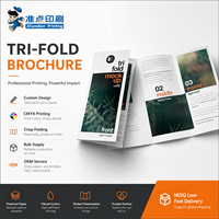 Impression professionnelle de brochures tri-pliées pour rapports d'entreprise, catalogues, manuels de formation, offset numérique, couverture rigide pliée