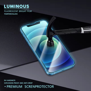 Protector de Pantalla de Vidrio Templado Luminoso para <span class=keywords><strong>iPhone</strong></span> 11, 13, <span class=keywords><strong>12</strong></span>, X, Xs Max, Xr, 8, 7, 6s Plus, <span class=keywords><strong>iPhone</strong></span> 14 Pro - Product Image 6
