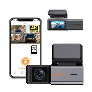 1.47 Inch IPS Screen Dash Cam With WIFI 4K Resolution Dual Lens Video Recorder 1 Year Warranty