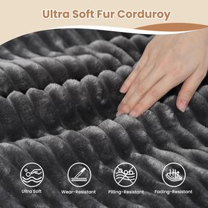 <strong>U</strong> Shaped Modular Sectional Sofa Set Plush Corduroy Sponge-Filled Cloud Couch Comfortable Chaise No Assembly for <strong>Living</strong> School - Product Image 5