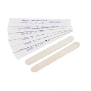 Deflector de lengüeta de bambú, médico, esterilizado, desechable, borde redondo