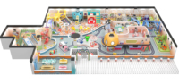 Équipement de terrain de jeu intérieur personnalisé MiDuoMi, jeux interactifs, parc d'attractions, piscines à balles, enfants de 2 à 13 ans, capacité de 100 personnes