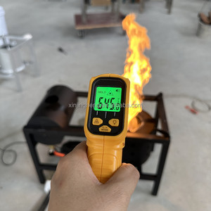 Calentador de Aceite Usado Multicombustible, Combustión sin Humo con Llama Ajustable, Ventilador de Aire Forzado y Panel Solar, Compatible con Utensilios de Cocina - Product Image 5