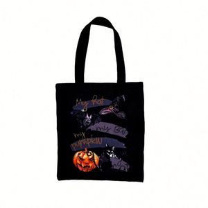 Wholesale Halloween Decorative Kids <b>Tote</b> Bag Children'S Candy <b>Canvas</b> Bag for Halloween Party - Product Image 1