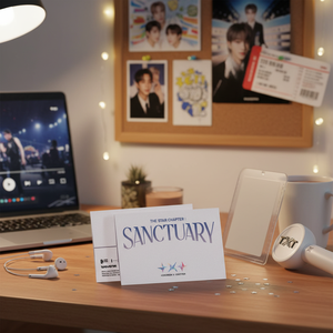 TomorrowxTogether (TXT) K-Pop CD Música Coreana Tarjetas con Código QR Personalizadas Tarjetas Fotográficas A/B Star Chapter SANCTUARY [Versión Weverse] Porta Tarjetas para Adultos - Product Image 3