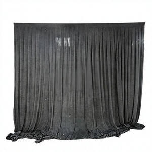 Portable Aluminum Pipe Drape Frame with Curtain for Birthday Party Decor - Product Image 1