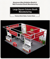 Stand modulaire standard en aluminium 13x20 pieds, anti-corrosion et réutilisable, pour les exposants de foires commerciales en Asie du Sud-Est