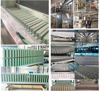 Machine à fabriquer des blocs emboîtables 600x400x60mm, ligne de production de briques, équipement de traitement du gypse automatique à haute productivité