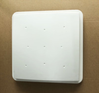 Antenne panneau plate UHF RFID 9dBi pour extérieur, polarisation circulaire, protocole ISO18000-6C/EPC G2, puissance 100W, communication LoRa/LPWAN