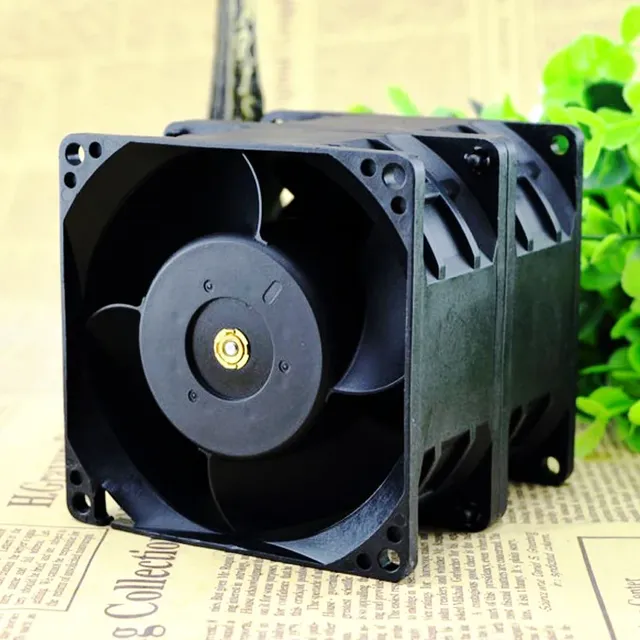 BSSY)AVC DFTA0880Y2U 8080 Automotive Modification Supercharged Dual Motor Super Violent Fan 12V 10000 RPM