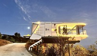Logement mobile préfabriqué flottant hôtel péniche minuscule maison modulaire résistant à l'eau en bois panneau sandwich kiosques en acier