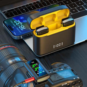 Microphone Lavalier Sans Fil Syncmic S12 2.4G avec Réduction Intelligente du Bruit et Éclairage RGB pour <span class=keywords><strong>Enregistrement</strong></span> et Streaming en Extérieur - Product Image 5