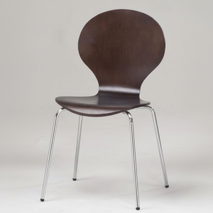 Silla de comedor moderna de madera apilable para muebles de hogar y cocina - Product Image 1